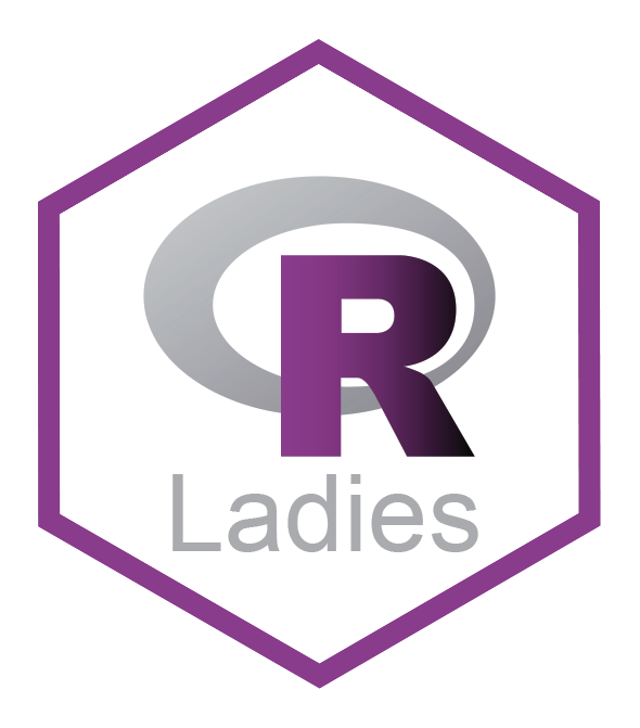 Hexagonal logo of R-Ladies